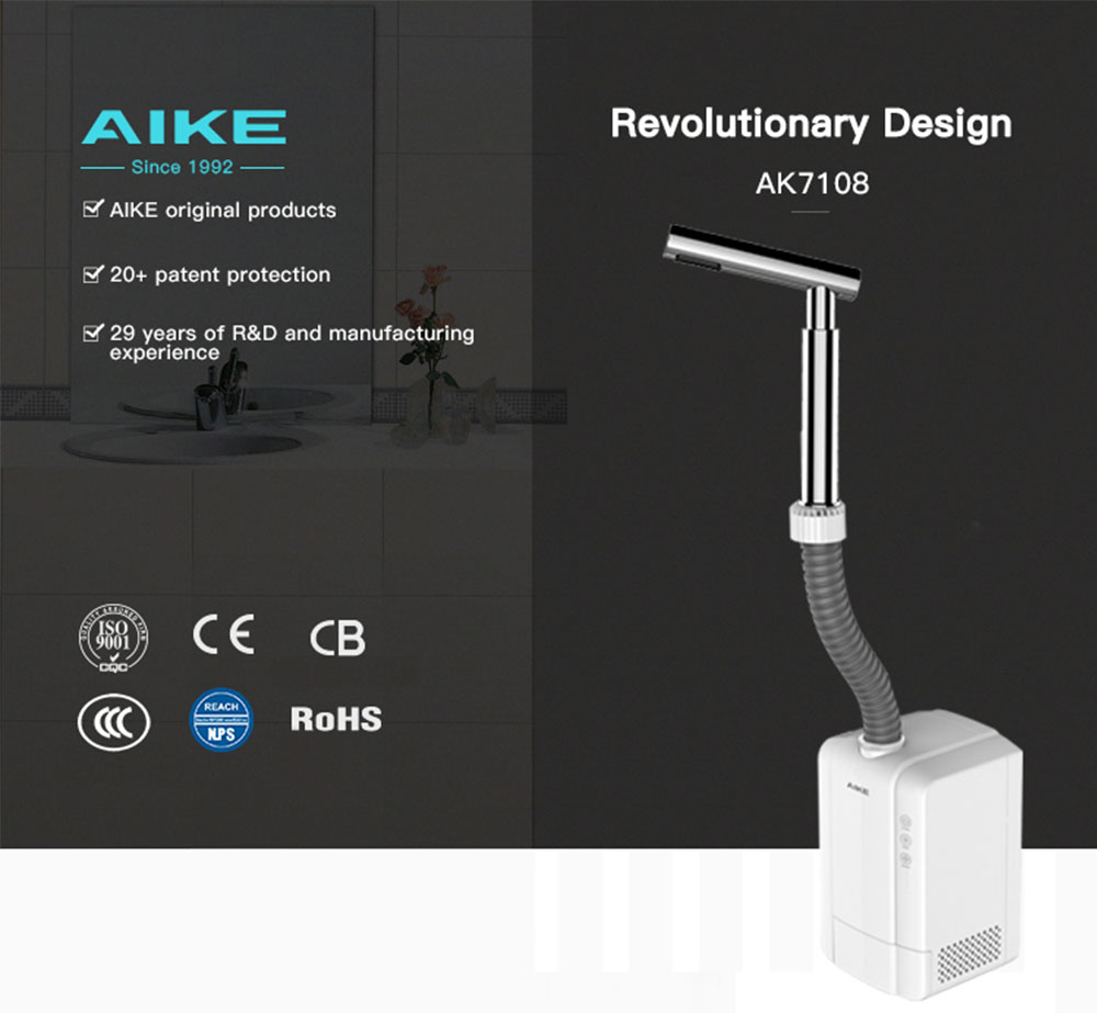 Tap hand dryer