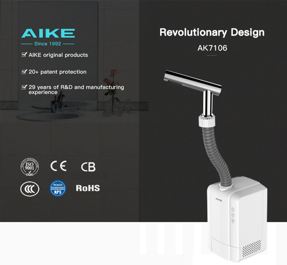 Tap hand dryer