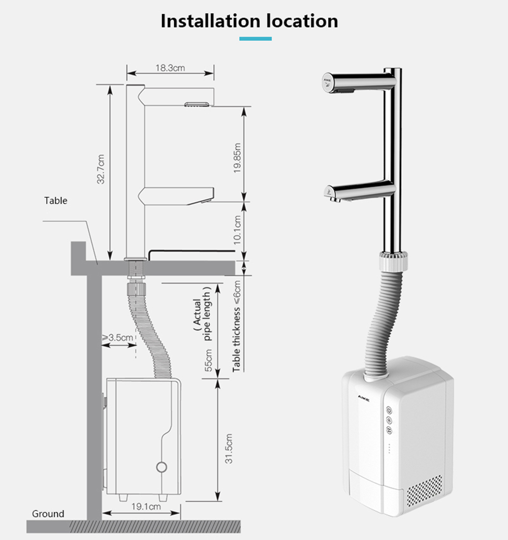 Air Tap hand dryer
