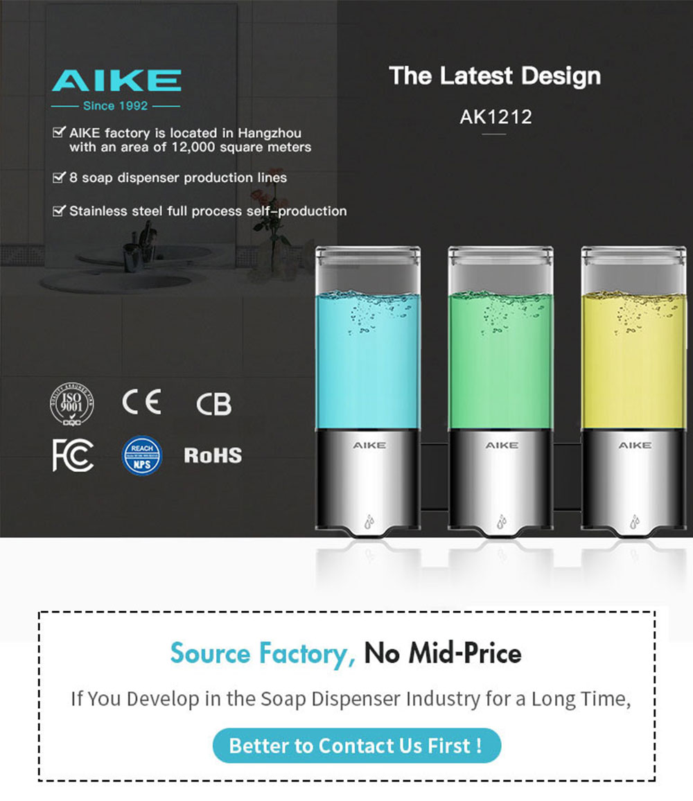 Automatic Triple Soap Dispenser